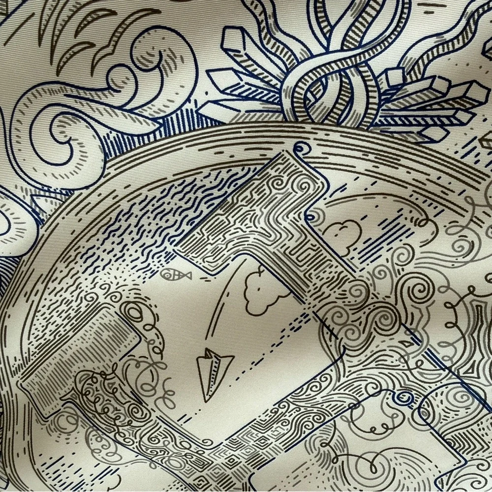 Hermes Please Hold the Line Scarf - Picture 5 of 12